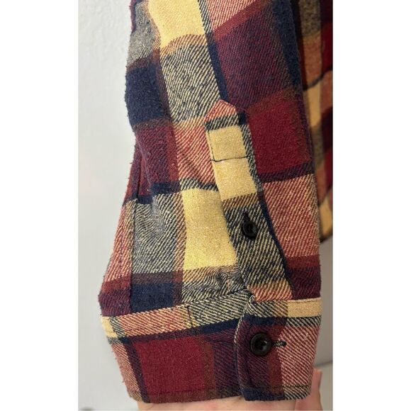 Molokai Surf Co. Shirt Mens Size 2XL Red Plaid Hooded Flannel Beach Hawaii - Picture 8 of 8